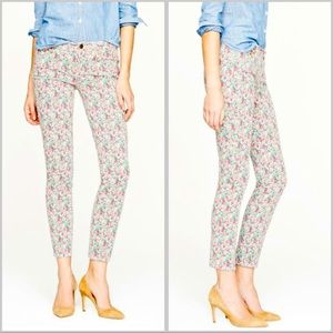 NWT J CREW toothpick Liberty Emma & Georgina floral jean 32